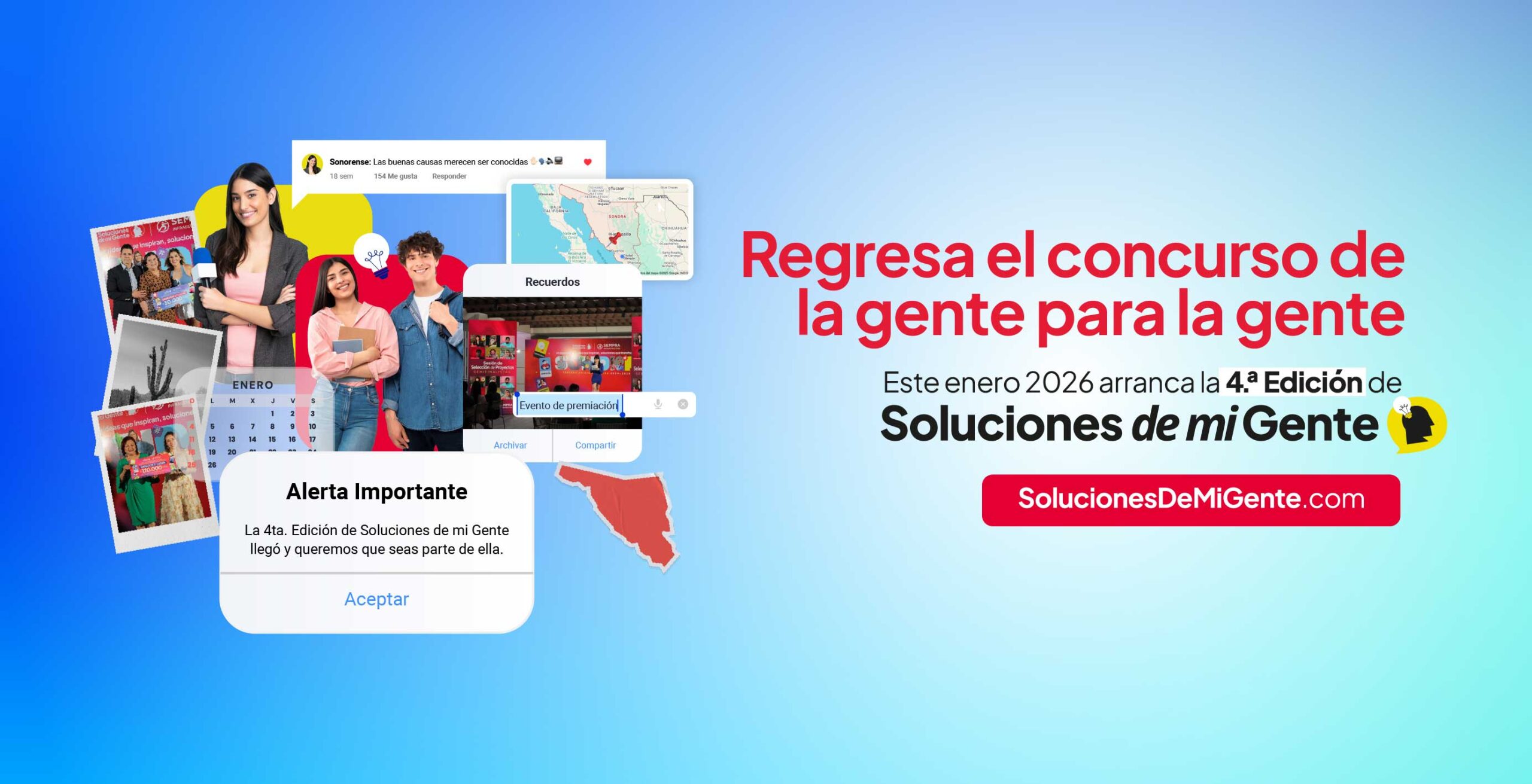 Soluciones de mi Gente 4ta. edición abre su convocatoria en Sonora